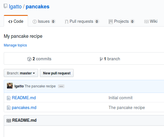 Github issues tab